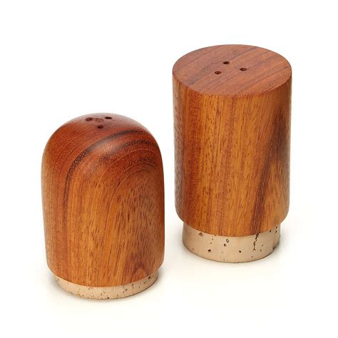 Wooden Salt and Pepper Shaker Set | wood seasoning, shakers | UncommonGoods