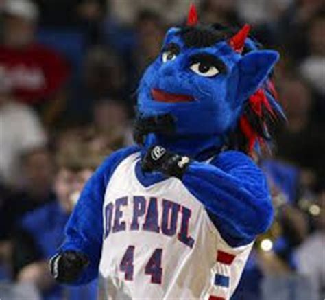 DIBS, DePaul Blue Demons mascot. | College Mascots: Big East Conference | Pinterest | Blue ...