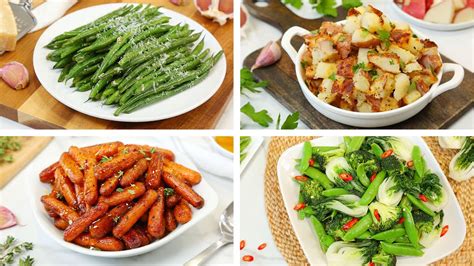 4 Healthy Side Dishes | Easy + Delicious Weeknight Dinner Recipes ...