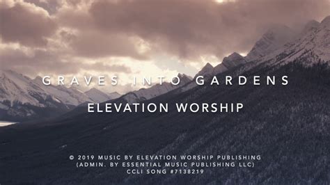 Graves Into Gardens | Elevation Worship (Live Worship) Lyric Video - YouTube