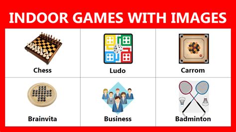 Indoor Games Name In English With Images