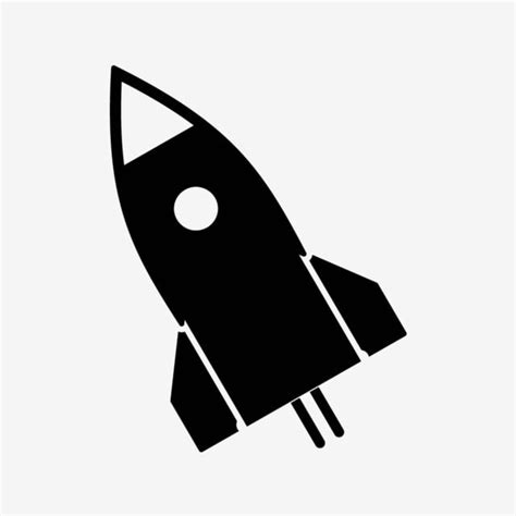 Rocket Silhouette Transparent Background, Vector Rocket Icon, Rocket Icons, Rocket, Ship PNG ...