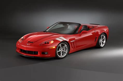 Fonds d'ecran Chevrolet 2010 Corvette C6 convertible Grand Sport Rouge Luxe Cabriolet Voitures ...