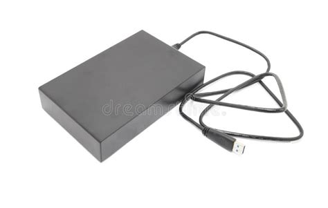 External Hard Drive for Backup Stock Photo - Image of connection ...