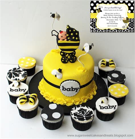 Bumble Bee Baby Shower Cake - CakeCentral.com