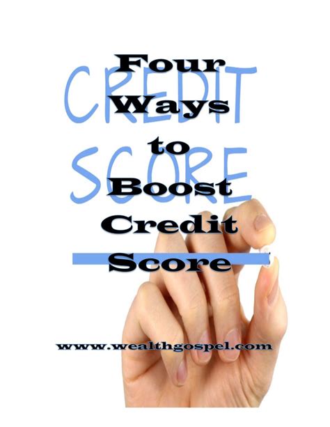 Four Ways to Boost Credit Score Boost Credit Score, Good Credit, Scores ...