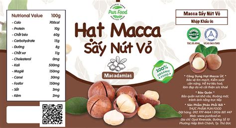 Hạt Macca Sấy Nứt Vỏ - Pun Food - Foods for Health