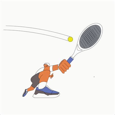 golpe de revés de tenis 14396326 Vector en Vecteezy