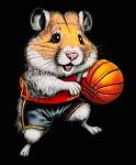 Hamster Digital Drawing Basketball Free Stock Photo - Public Domain ...