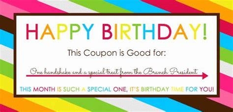 Coupon Template Word Inspirational 16 Birthday Templates Free Psd Eps Word Pdf in 2020 | Dad ...