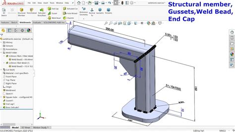 SolidWorks Weldments tutorial Weld Bead and Symbols | Solidworks ...