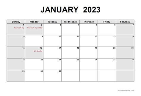 2023 monthly calendar pdf free printable templates - 2023 free calendar ...