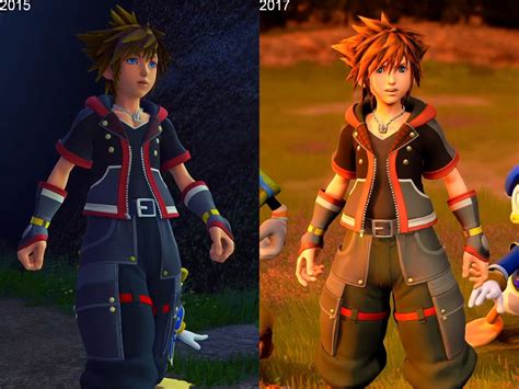 [KH3] Kingdom Hearts III Sora 2015 vs 2017 comparison : r/KingdomHearts