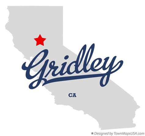 Map of Gridley, CA, California