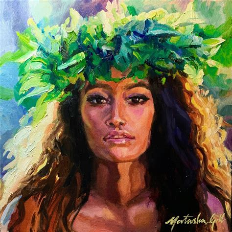 Hawaiian People, Hawaiian Woman, Hawaiian Dancers, Woman Painting ...