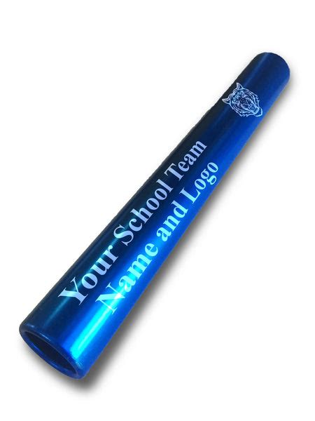 Custom Blue Aluminum Track and Field Relay Baton Personalized Gift - Y ...