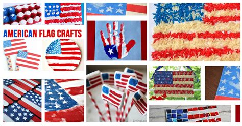 36 Patriotic American Flag Arts & Crafts for Kids - Sunshine Billingual ...