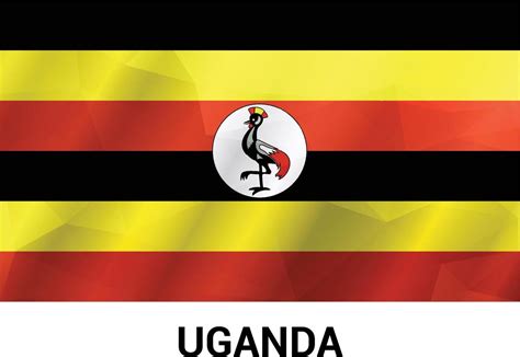 Uganda flag design vector 14204993 Vector Art at Vecteezy