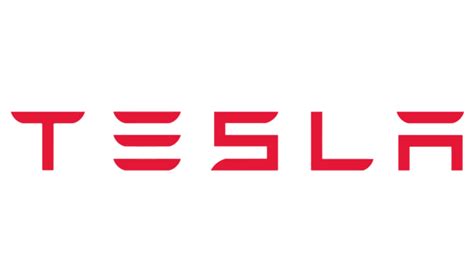 Tesla red scripted logo transparent PNG - StickPNG