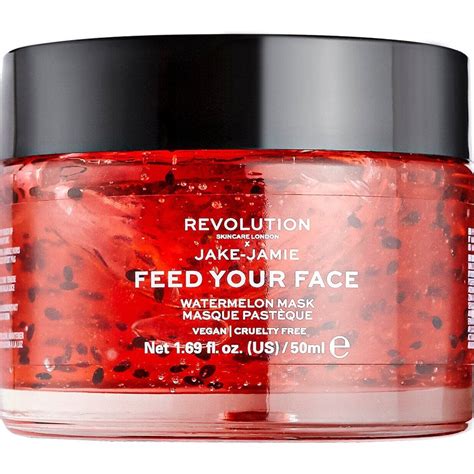 Revolution Skincare X Jake-Jamie Feed Your Face Hydrating Watermelon Face Mask 50ml - Skin Care ...