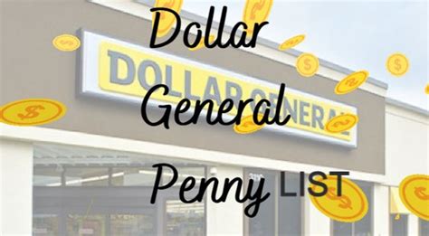 (DOLLAR GENERAL PENNY LIST)-Dollar General Penny List 04/25/2023