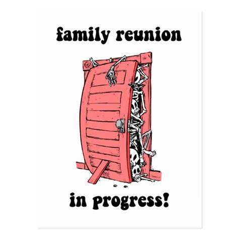 Funny family reunion postcard | Zazzle