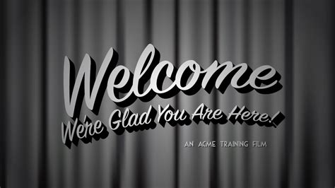 Welcome! We're Glad You Are Here! - YouTube