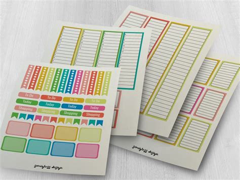 July Functional Planner Stickers - Semigloss Design