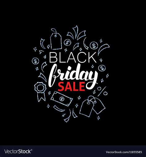 Black friday sale poster design Royalty Free Vector Image