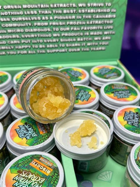 green mountain extracts premium live resin sugar badder crumble