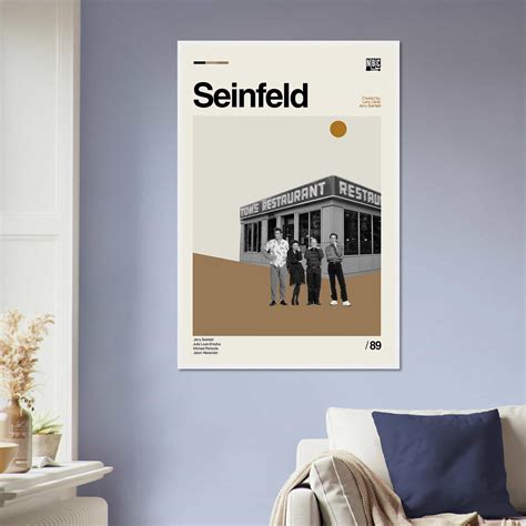 Seinfeld Poster, Seinfeld Movie Print, Retro Movie Poster - Citiesbox