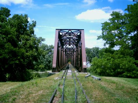 Grand Rapids, OH (Wood Co.) - An abandoned railroad crossing the Maumee ...