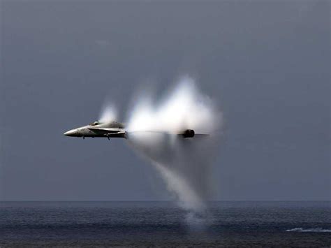 Pictures Of Jets Smashing The Sound Barrier Chuck Yeager Felix Baumgartner - Business Insider