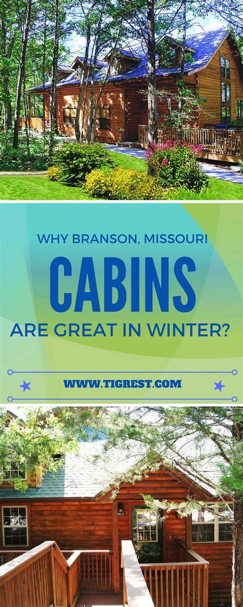 Branson Missouri is a great winter destination. Staying at a log cabin allows you to get close ...