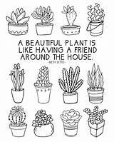 Plant Coloring Book Pages sketch template
