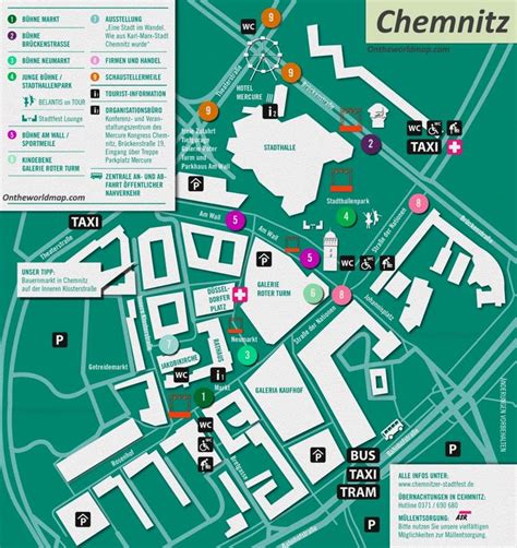 Chemnitz City Center Map