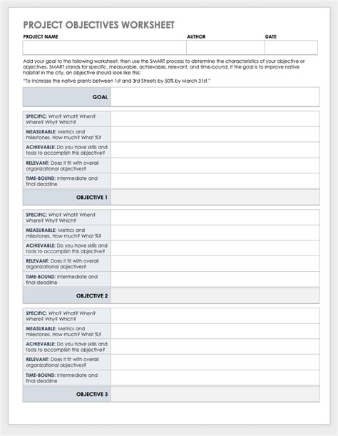 How to Write S.M.A.R.T. Project Objectives Smartsheet