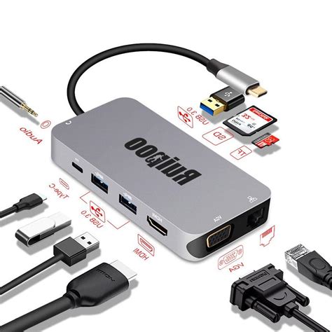 Thunderbolt 3 Dock to HDMI 4K*2K VGA RJ45