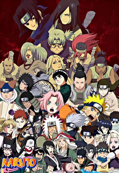 Naruto part 1 poster featuring all prominent characters : r/Naruto