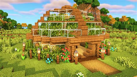 Minecraft | How to Build a Small Greenhouse - YouTube