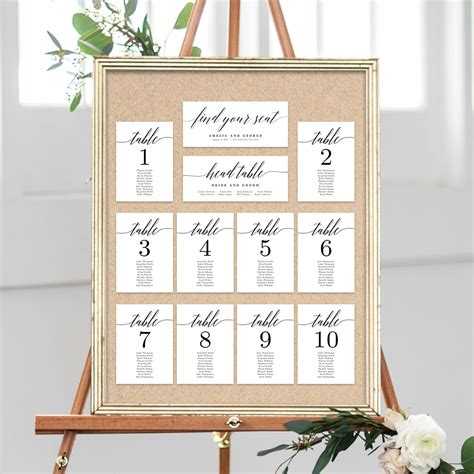 Printable Table Plan Template