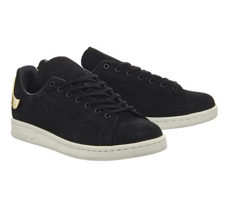 adidas Originals Suede Stan Smith Metal in Black - Lyst