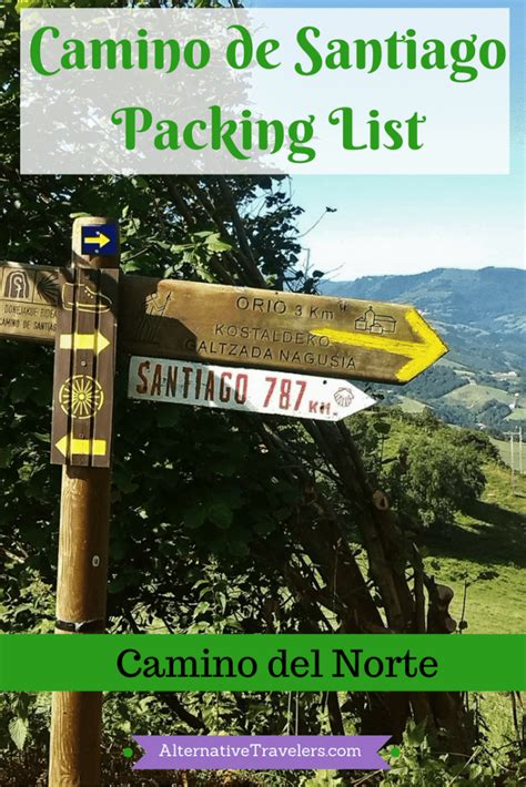 Camino de Santiago Packing List: Camino del Norte Edition | Alternative Travelers Safe Travel ...