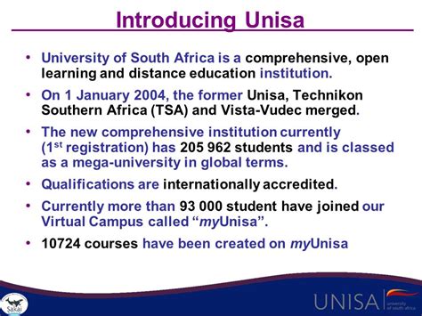 A brief overview of the deployment of Sakai at Unisa as the new “myUnisa” Deon van der Merwe ...