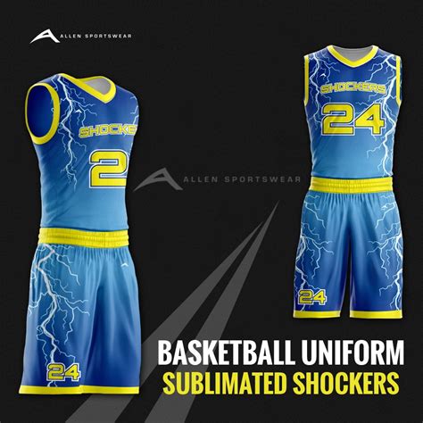 Sublimated Basketball Uniforms - Allen Sportswear | Basketball uniforms ...