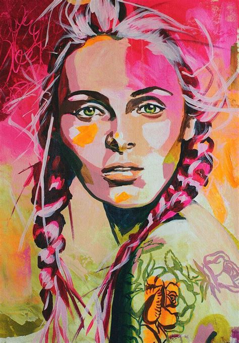 Pin by A.H on Art Work ʘ‿ʘ | Portrait art, Abstract portrait, Art painting