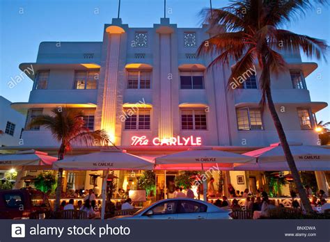 The Carlyle, Art Deco Hotel, Ocean Drive, South Beach, Miami Stock Photo: 30699798 - Alamy