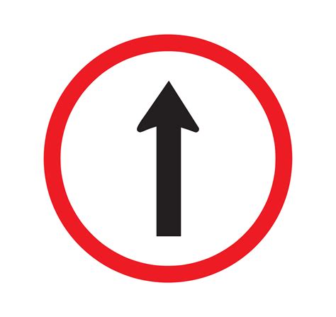 Go straight traffic sign. Go straight vector sign. 11868730 Vector Art ...