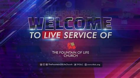 Fountain TV: Sunday 1st Service live Broadcast | October 16th, 2022 ...