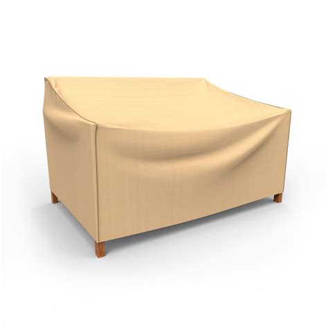 Budge Rust-Oleum NeverWet Small Tan Outdoor Patio Loveseat Cover ...